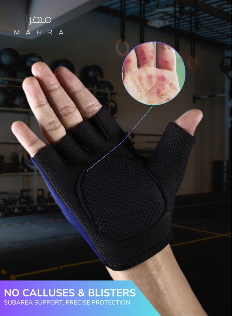Generic Ultra-Lightweight Palm Support Gloves | Size Adjustable | Breathable Neoprene for Weightlifting, Gym Sessions, Cycling, and Athletic Activities, Anti-Slip Grip | Comprehensive Palm Protection | Durable Workout Gloves for Both Men and Women  - Image 3