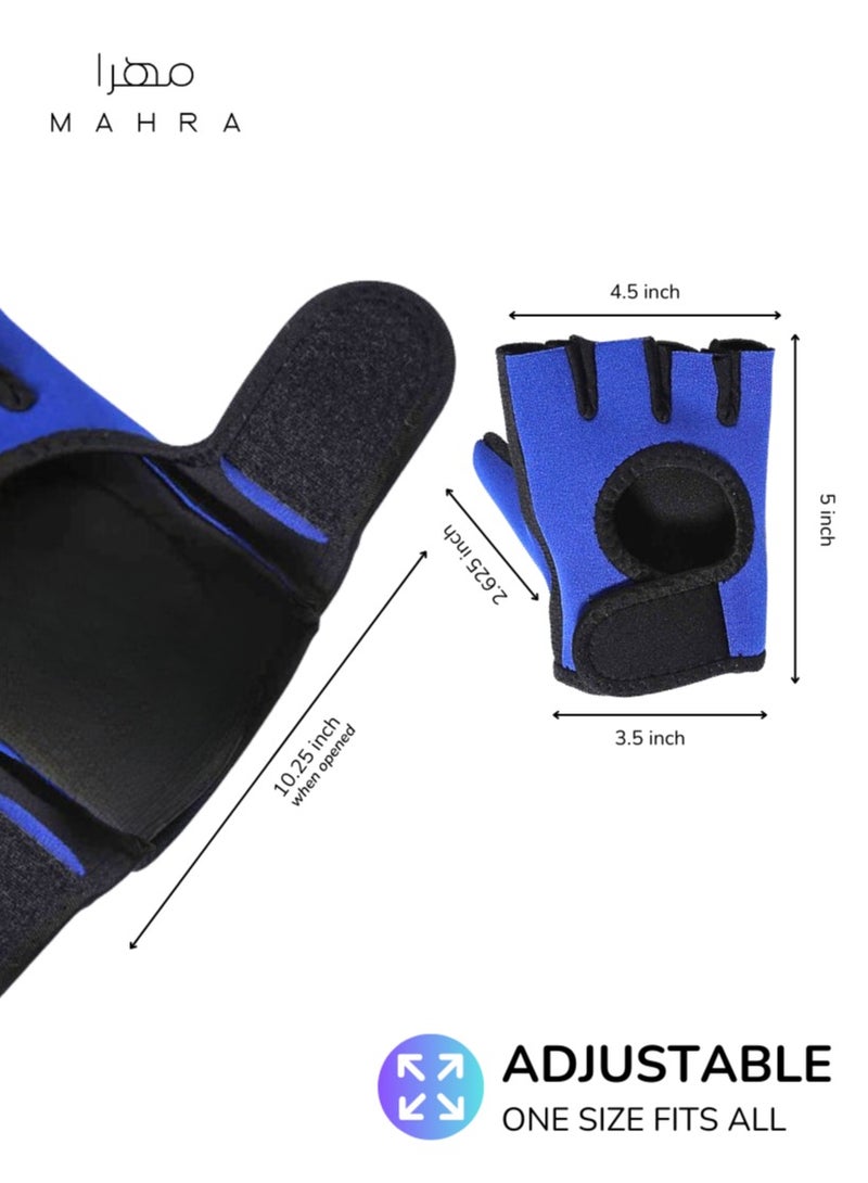 Generic Ultra-Lightweight Palm Support Gloves | Size Adjustable | Breathable Neoprene for Weightlifting, Gym Sessions, Cycling, and Athletic Activities, Anti-Slip Grip | Comprehensive Palm Protection | Durable Workout Gloves for Both Men and Women  - Image 4