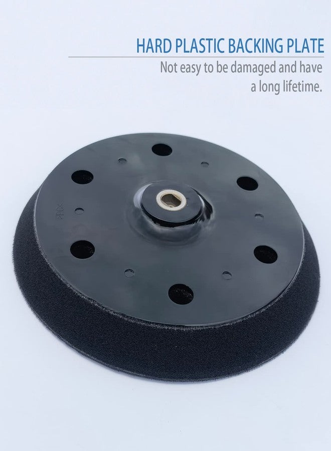 HDongany 2 Pack 9 inch 6 Hole Hook and Loop Replacement Backing Pad for Orbital Sander Drywall Sander for Wall Grinding Woodworking - Image 4
