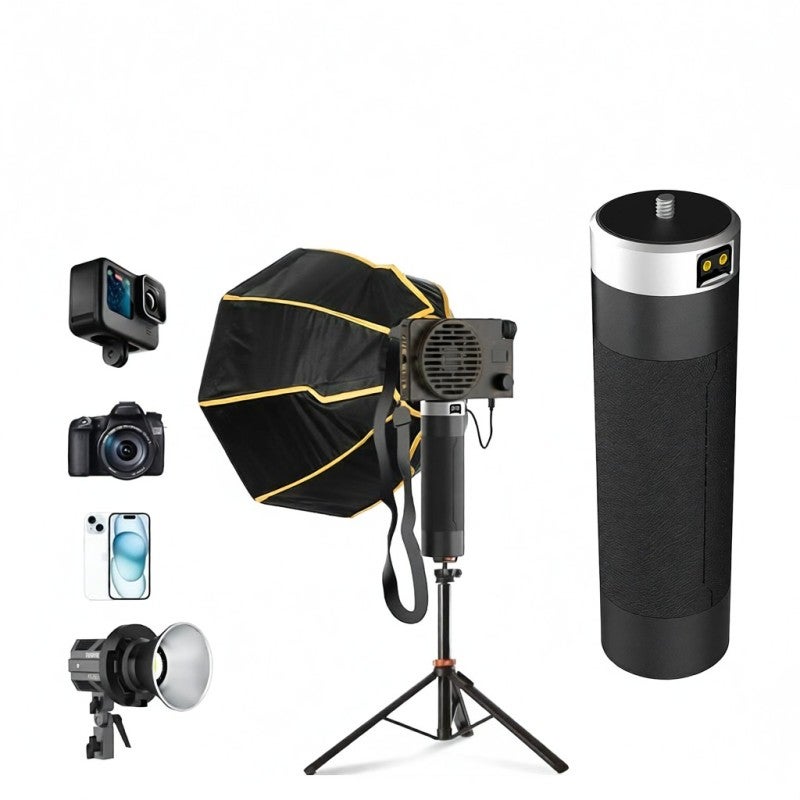 COLBOR PG99 98WH Battery Grip with 1/4 Inch Screw D-Tap Type-C Interface Built-in Large Capacity Battery Power Supply for CL60 CL100 W60 W100 Video Lamp Power Grip - Image 4