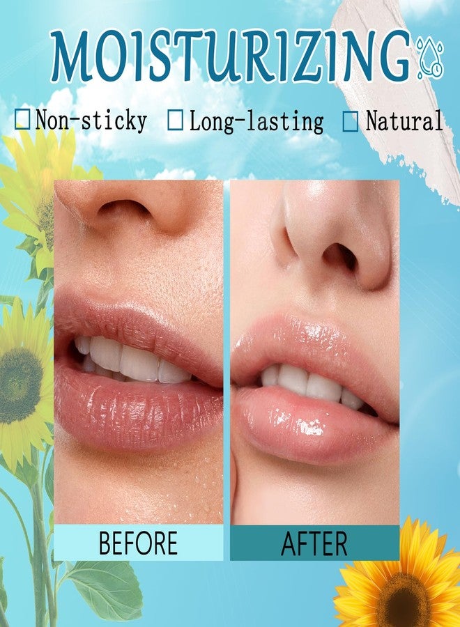 Qawnfy مرطب شفاه زيتي، ملمع شفاه مقاوم للماء يدوم طويلاً، مجموعة أحمر شفاه غير لاصقة، مكونات طبيعية، أحمر شفاه مرطب قوي (خوخ مرجاني) - Image 5