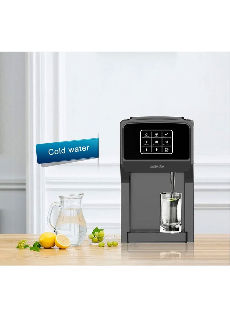GREEN LION - Frosta 3 in 1 Ice Maker 5L /Water Dispenser and Ice Crusher /Add Water and Ice-full Indicator/ Instant Ice Making / Touch Display/ Fast and Efficient Ice-Making for Office and Home - Black - Image 1