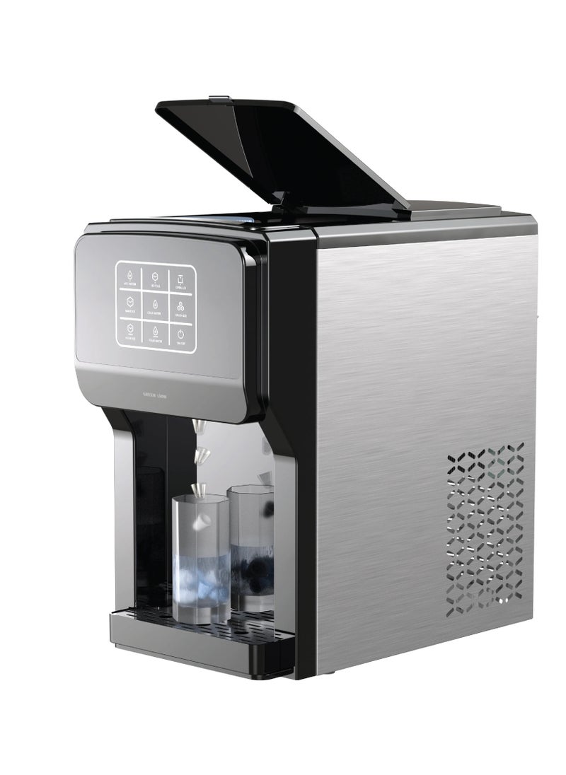 GREEN LION - Frosta 3 in 1 Ice Maker 5L /Water Dispenser and Ice Crusher /Add Water and Ice-full Indicator/ Instant Ice Making / Touch Display/ Fast and Efficient Ice-Making for Office and Home - Black - Image 1