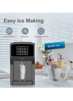 GREEN LION Frosta 3 in 1 Ice Maker 5L /Water Dispenser and Ice Crusher /Add Water and Ice-full Indicator/ Instant Ice Making / Touch Display/ Fast and Efficient Ice-Making for Office and Home - Black  - Image 5