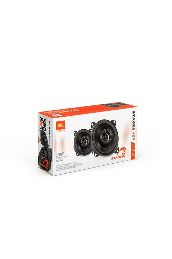 جي بي إل JBL Stage2 45F – مكبرات صوت سيارة محورية ثنائية الاتجاه مقاس 4 بوصات (100 مم) – 210 وات ذروة / 40 وات RMS - Image 4