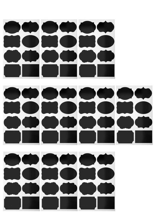 Fusion Graphix 80 Pieces Fancy Chalkboard Blackboard Chalk Board Stickers Decals Craft Kitchen Jar Labels Bottle Stickers 5cmx3.5cm J-001 - Image 3