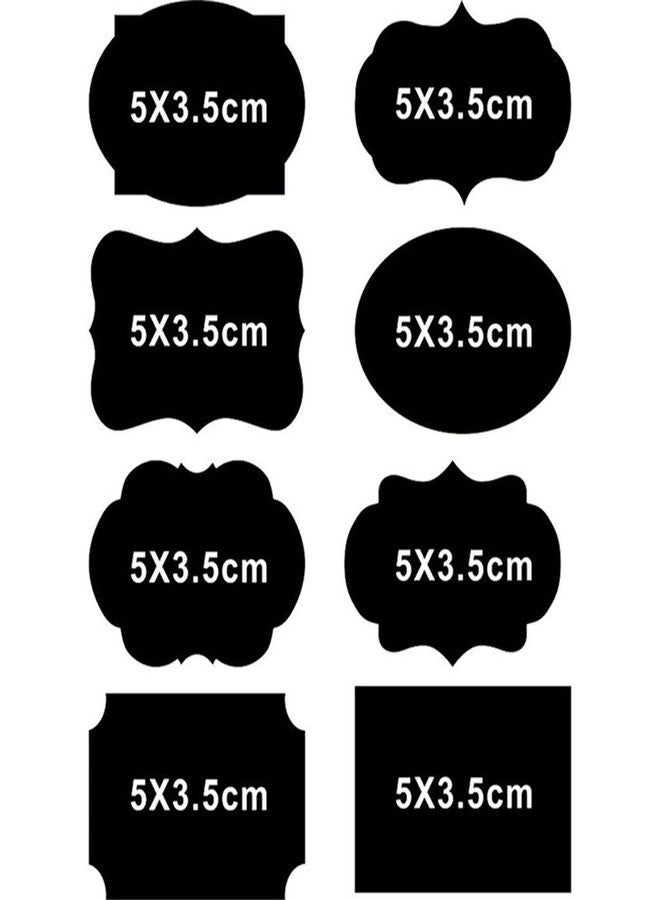 Fusion Graphix 80 Pieces Fancy Chalkboard Blackboard Chalk Board Stickers Decals Craft Kitchen Jar Labels Bottle Stickers 5cmx3.5cm J-001 - Image 5