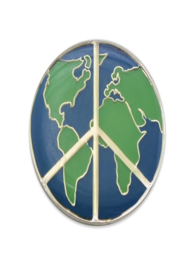 EvolveFISH World Peace Lapel Pin - [1" Diameter]