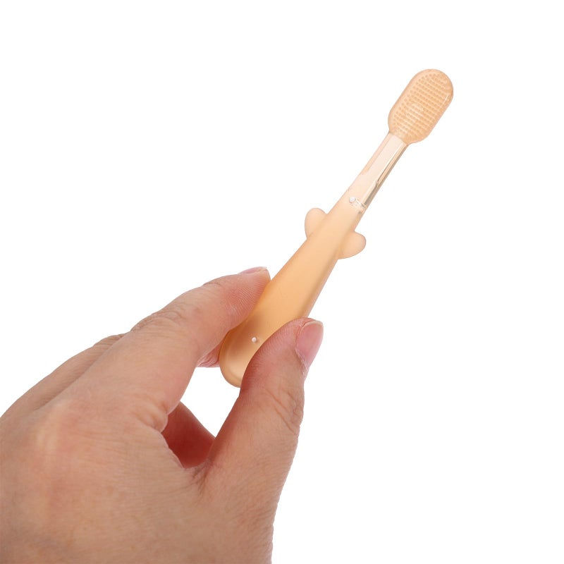 Silicone Baby Toothbrush Tongue Cleaner Set 3pcs Soft Bristles for Newborn Oral Care - Image 5