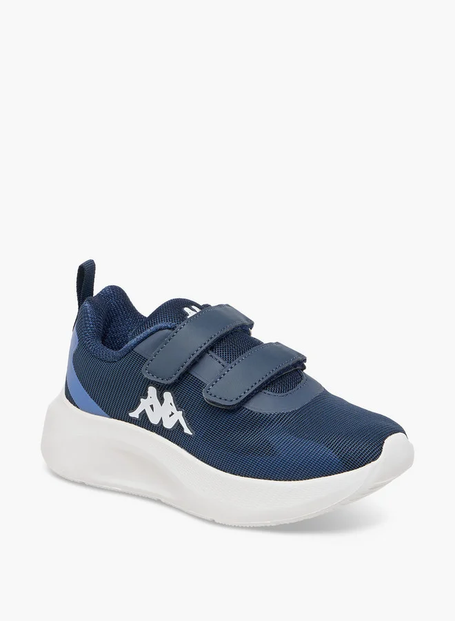 كابا Boys' Logo Print Sports Shoes with Hook and Loop Closure