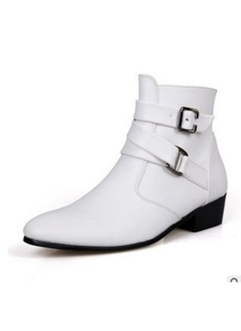 Loquat - High Top Business Casual Wear-resistant Men's Boots - Image 1