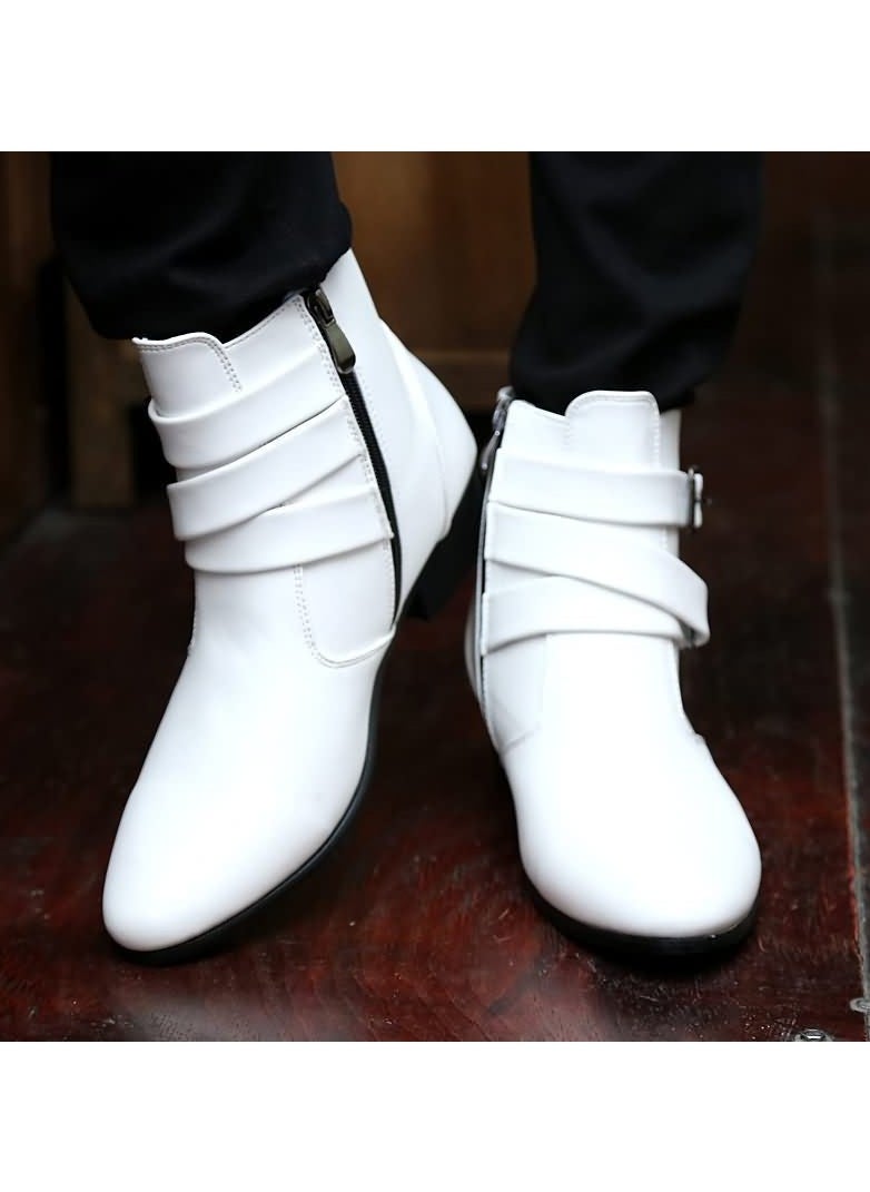 Loquat - High Top Business Casual Wear-resistant Men's Boots - Image 1
