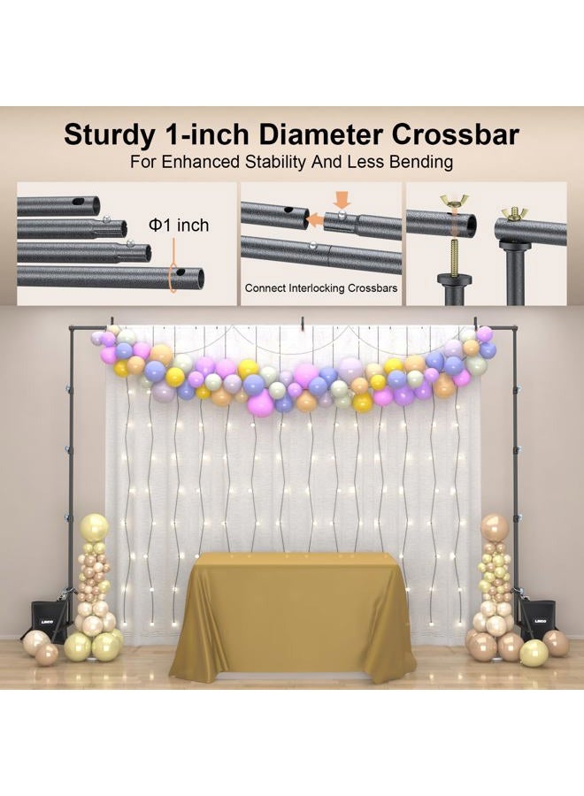 Linco Lincostore 9x10 ft Photography Photo Backdrop Stand Background Support System Kit 4154-4236 - Image 4