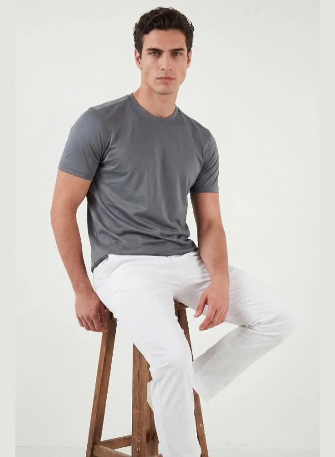 Buratti  Buratti Cotton Regular Fit Crew Neck T-Shirt Men's T-SHIRT 5904063 for Men | Best Price UAE