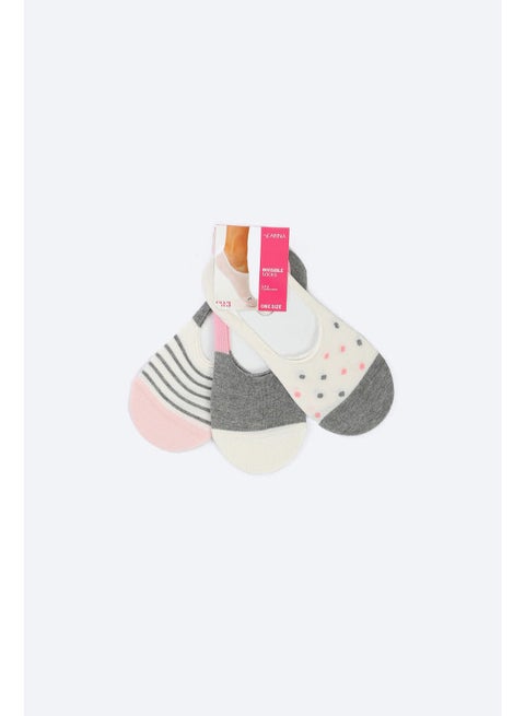 Cotton Invisible Socks - 3 Pairs