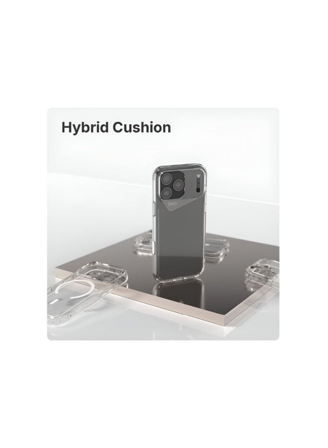 جيرفور غطاء حماية شفاف فائق الجودة لهاتف Apple iPhone 17 Pro 5G 2025 Gear4 Premium Protection Series Crystal Palace D3O Crystalex Drop Protection (MCTPTN) - شفاف - Image 2