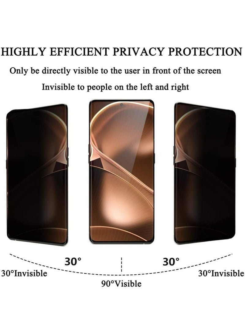 SNBFA [حزمة 2] حماية شاشة الخصوصية متوافقة مع VIVO V60 ، حماية شاشة الزجاج المقلص الخصوصية المضادة للنظر التغطية الكاملة المضادة للجسوس الزجاج المقلص فيلم الحماية - Image 4