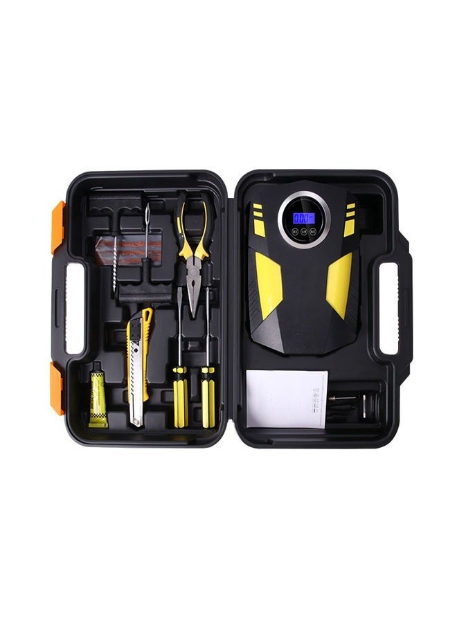 NKX Tire Inflator Portable Air Compressor – 12V DC Air Pump for Car Tires with Digital Pressure Gauge and Emergency Led Light and Tool kit  - Image 1