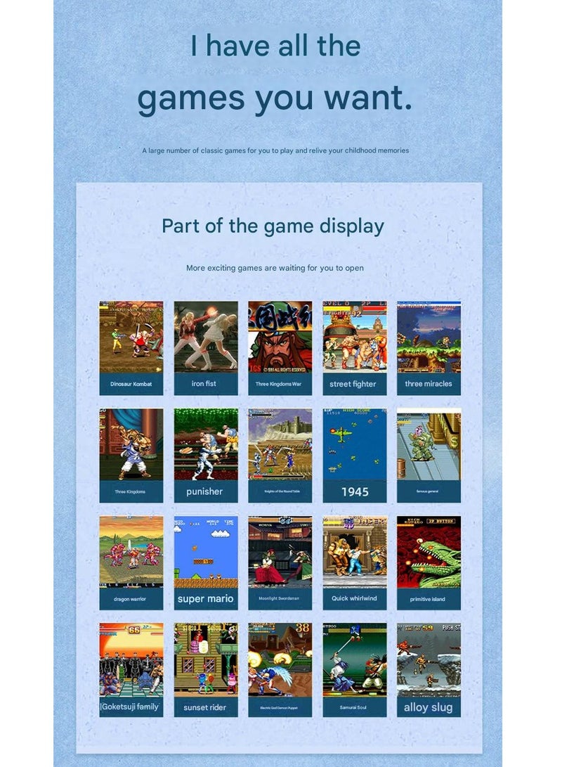 Home Game Console, Dual Player Wireless Arcade, Home 4K High-definition TV, Joystick All-in-one, Single Player Classic Retro - Image 4