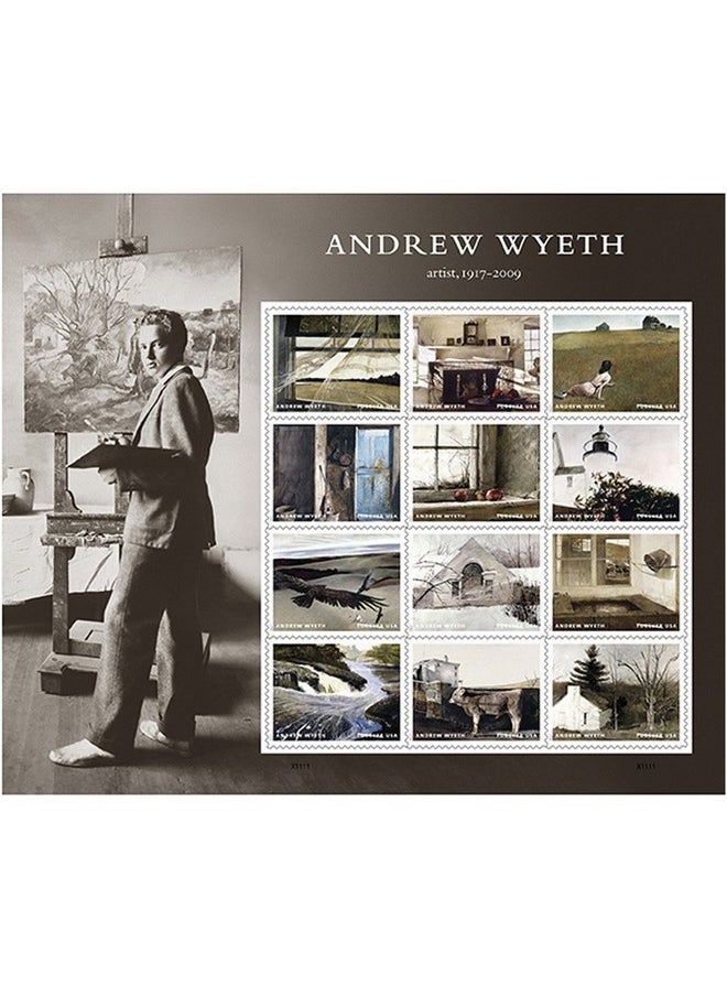 USPS - Andrew Wyeth Sheet Of 12 First Class Postage Stamps American Artist Paintings Scott 5212A - Image 1
