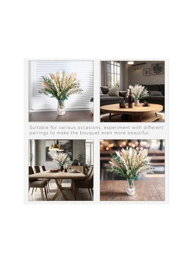 Green Tiger 75 Pcs Green Pampas Grass Bouquet – Boho Home & Wedding Floral Arrangements – Dried Pampas Grass Decor for Living Room, Fireplace, and Modern Farmhouse - Image 4
