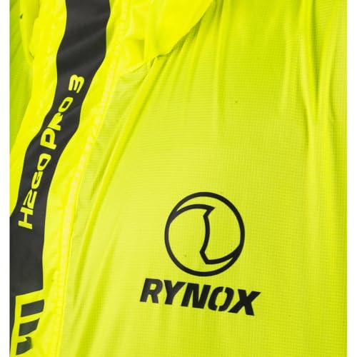 Rynox Unisex Adult H2Go Pro 3 Rain Standard Length Jacket I 15000mm Waterproof Nylon Shell | Motorcycle Riding Rain Jacket | Heat Sealed Seams | Drycore WR Zippers - Hi-Viz Green, Large - Image 5