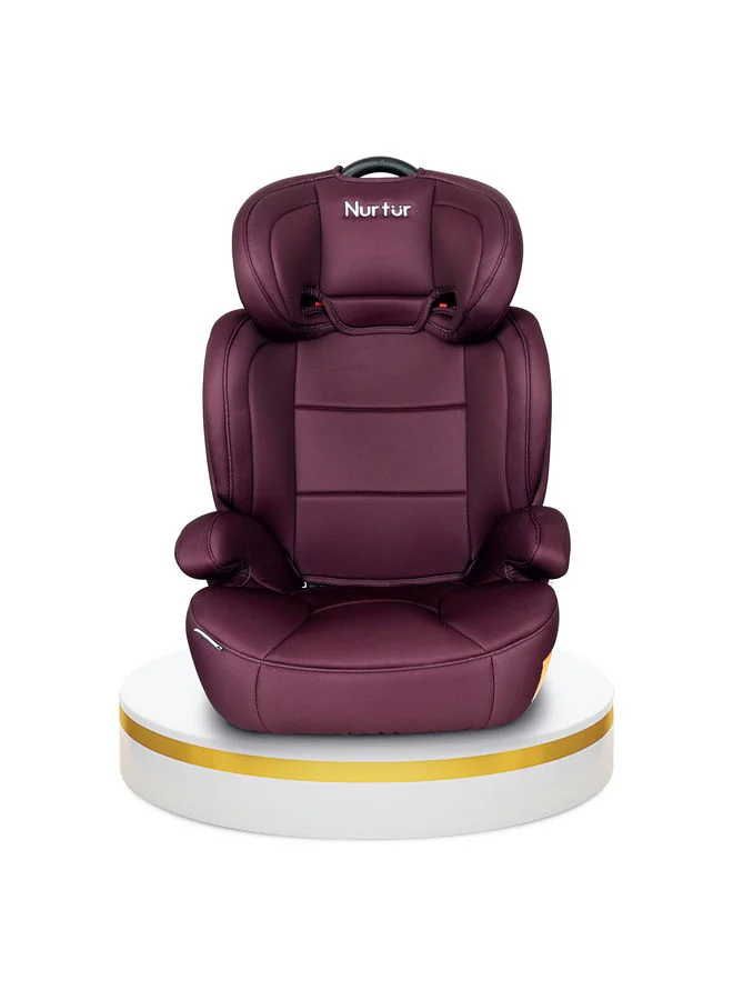 Nurtur 3 In 1 Jupiter BabyKids Car Booster Seat With Adjustable Backrest Extra, 5 Point Safety Harness, 9 Months To 12 Years, Upto 36kg