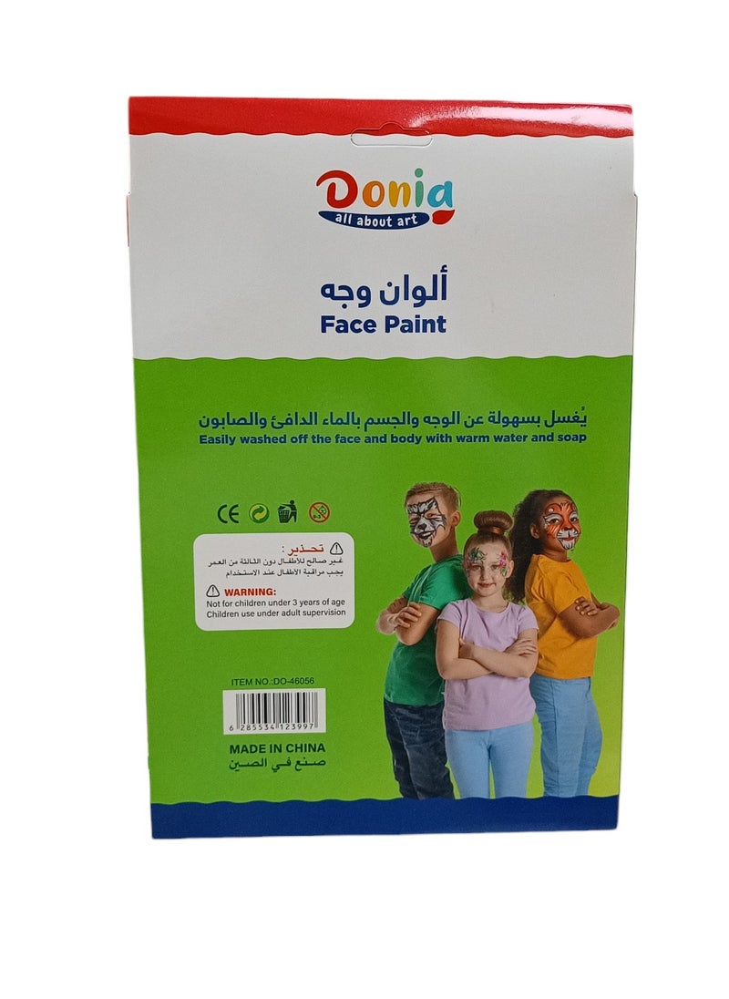 Donia Face Paint with brush  - Image 2