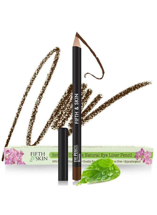 Fifth & Skin Better'N Ur Eyes Eyeliner Pencil (Dark Brown) Natural Hypoallergenic Sensitive Eyes Gluten Free Cruelty Free Paraben Free Smooth Application  - Image 1