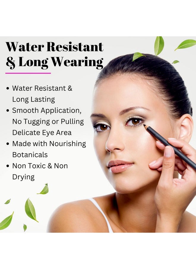 Fifth & Skin Better'N Ur Eyes Eyeliner Pencil (Dark Brown) Natural Hypoallergenic Sensitive Eyes Gluten Free Cruelty Free Paraben Free Smooth Application  - Image 2