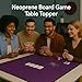 Feltectors Board Game Mat for 42 x 66 in Tables Mahjong Mat with Carrying Bag Neoprene Playmat Table Cover for Board Games Tile Poker RPG and Dominoes Burgundy 42 x 66 Inches - Image 4