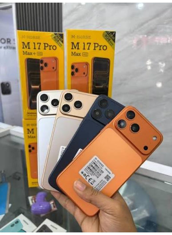 إم-هورس هاتف ذكي M-HORSE 17 Pro Max، ذاكرة وصول عشوائي (RAM) سعة 12 جيجابايت + ذاكرة تخزين 128 جيجابايت، شاشة 6.6 بوصة، يدعم بطاقة microS. - Image 4