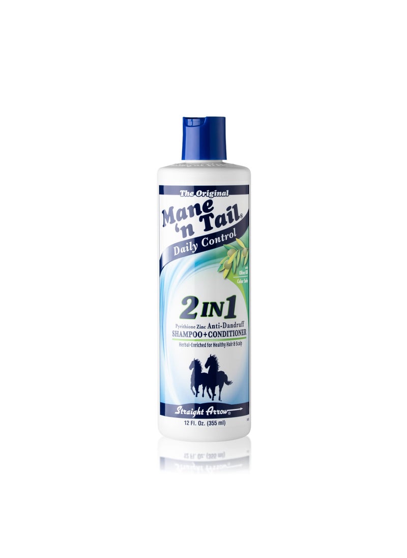 Mane 'n Tail Mane N Tail Daily Control 2 in 1 Anti-Dandruff Shampoo and Conditioner, 12 Ounce 