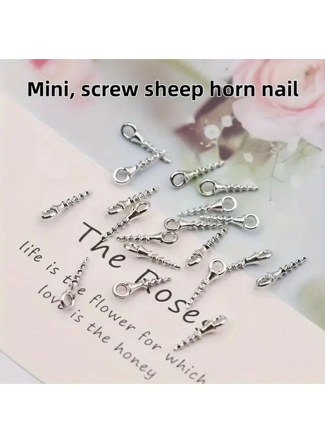 100pcs Golden Mini DIY Hole Screws For Walls Wood Picture Frames Cabinets - Image 3