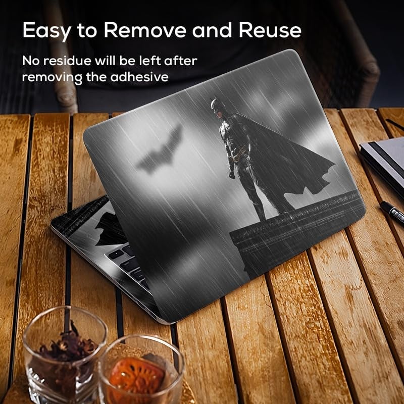 Galaxsia Batman D2 Full Body Vinyl Laptop Skin/Sticker/Cover Upto 15.6 Inches Laptops Laminated-Removable-HD Quality Compatible for Hp-Dell-Sony-Lenovo-Asus etc.(15x10 Inches) - Image 3