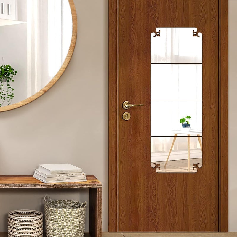 TPGP SNAIL GARDEN 5pcs Acrylic Plexiglass Wall Mounted Full Length Frameless Mirror Set - Image 5