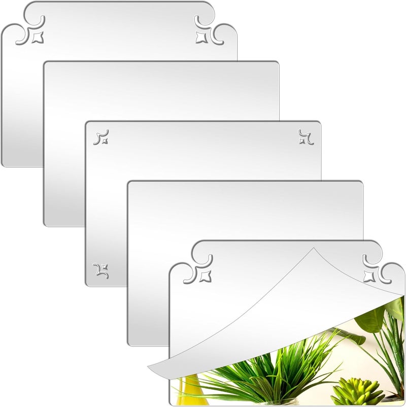 TPGP SNAIL GARDEN 5pcs Acrylic Plexiglass Wall Mounted Full Length Frameless Mirror Set - Image 1