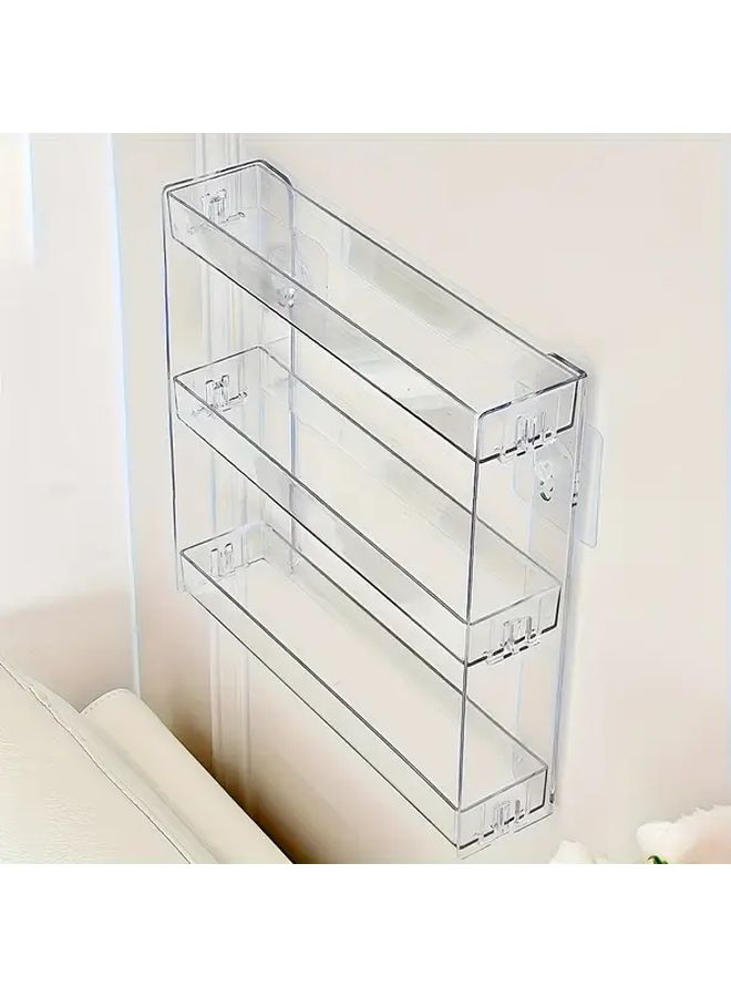 Transparent Color Multilayer Medicine Storage Rack Space Saving No Drill Utility Organizer 5 Floors - Image 4