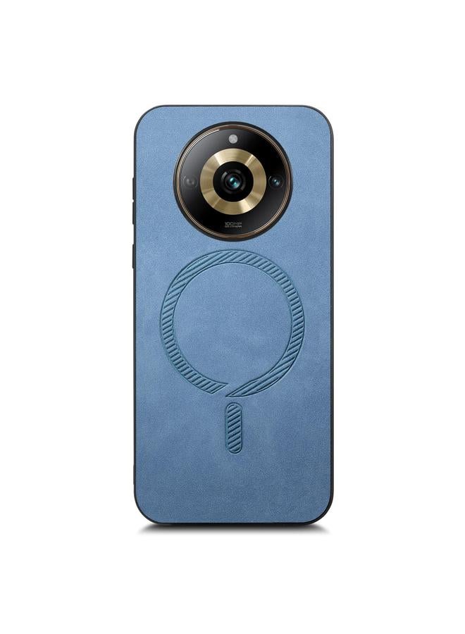 S-TOP Case For Realme 12 Pro+ Retro MagSafe Magnetic PU Back Cover Phone Case - Image 2