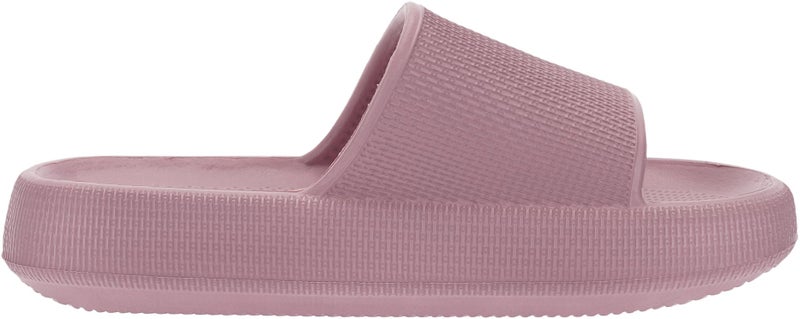 BRONAX Pillow Slippers for Women and Men | House Slides Shower Sandals | Cushioned Thick Sole 40-41 Blush - Image 4