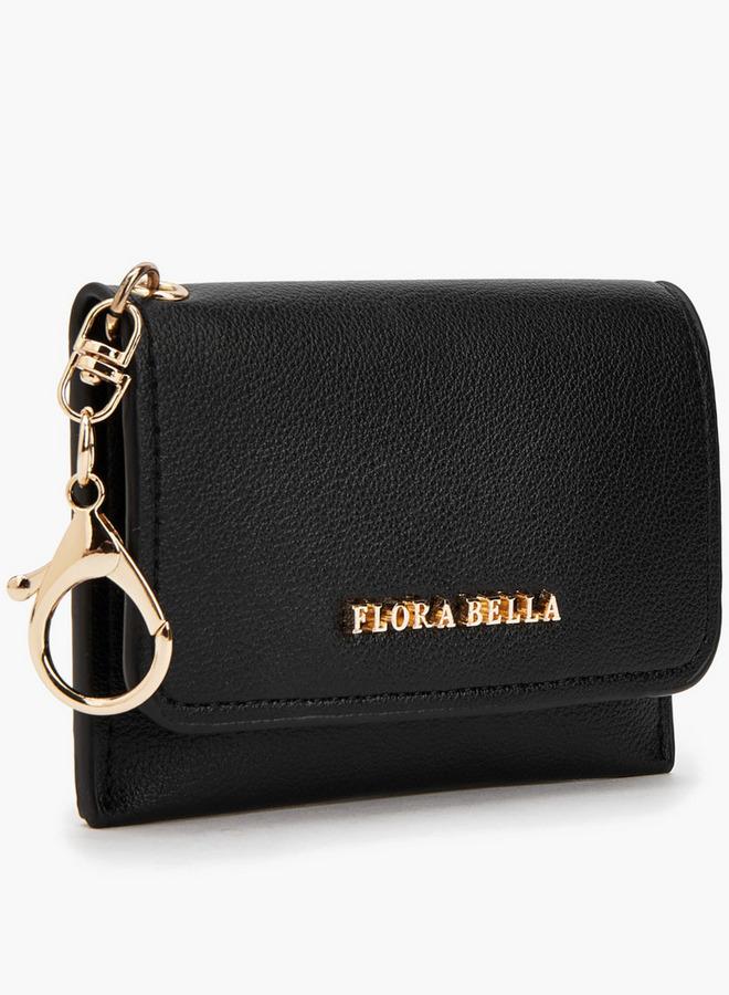Flora Bella By Shoexpress Textured Bio-Fold Wallet With Keyring - Image 3