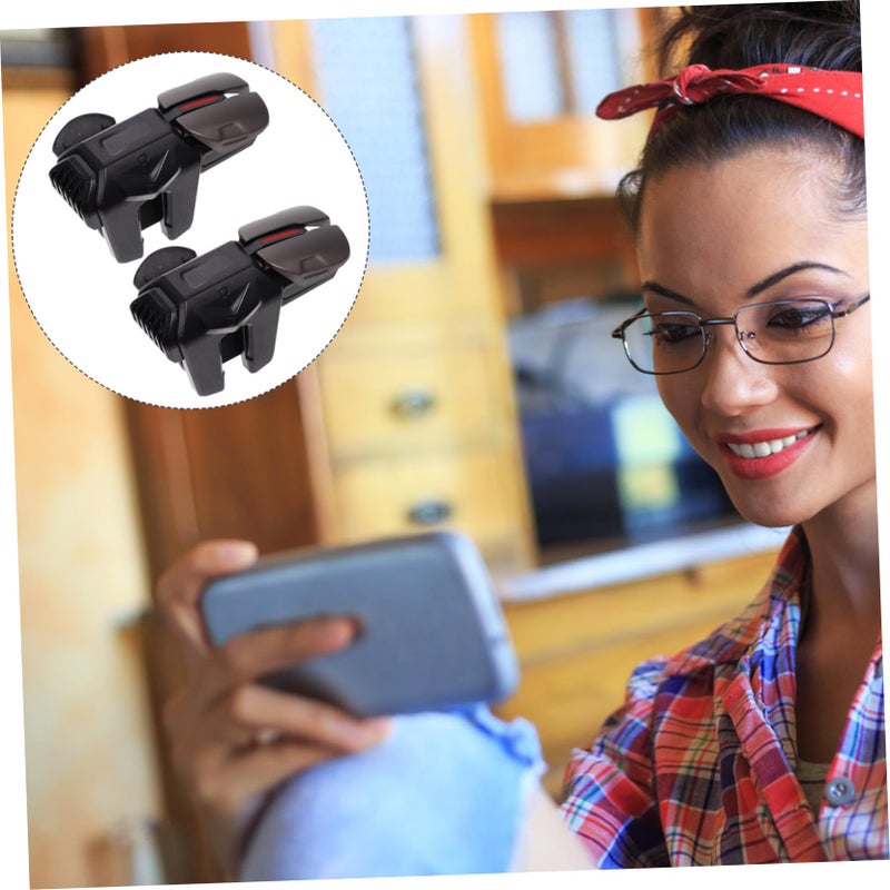 Mobile Game Controller Triggers Black Lightweight Portable Enhanced Gaming Experience - Image 3