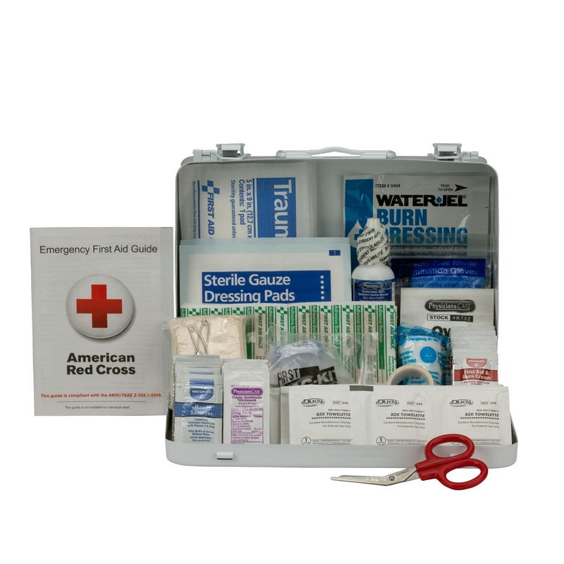 First Aid Only مجموعة الإسعافات الأولية 90560 بكميات كبيرة ANSI A لمجموعة الطوارئ لـ 25 شخص لمكتب المنزل والبناء 89 قطعة - Image 3