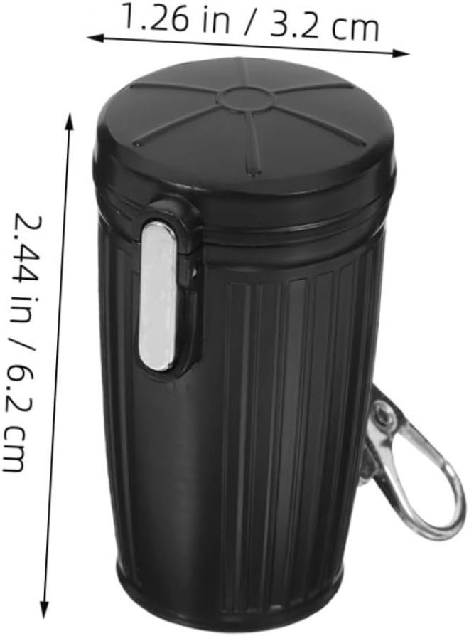 Portable Pocket Ashtray with Lid 2pcs Metal Small Ash Holder for Smokers Car Travel Outdoor Use Sealed Compact Ash Organizer - Image 2