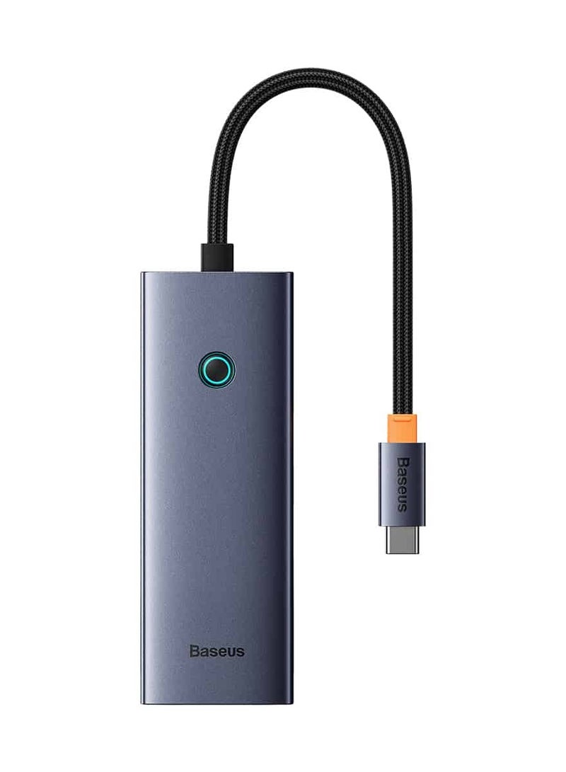 بيسوس محطة إرساء Baseus UltraJoy Series ذات 5 منافذ HUB رمادية اللون (من النوع C إلى HDMI4K@30 هرتز*1+USB 3.0*3+PD*1) - Image 2