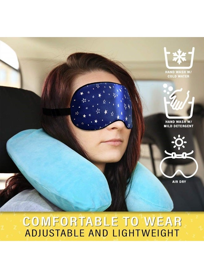Jersey Slumber Silk Sleep Eye Mask for Men Women, Comfortable Super Soft Eye Mask with Adjustable Strap, 100% Pure Silk, Works with Every Nap Position, Ultimate Sleeping Aid Blindfold, Blocks Light, Jersey Slumber - Image 4