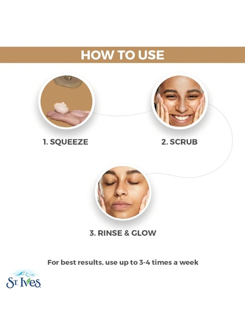 ST. Ives Face scrub for acne control, with coconut and coffee, reduces pores, prevents acne and blemishes, 100% natural scrubs, 6 ounces, 170 grams. - Image 4