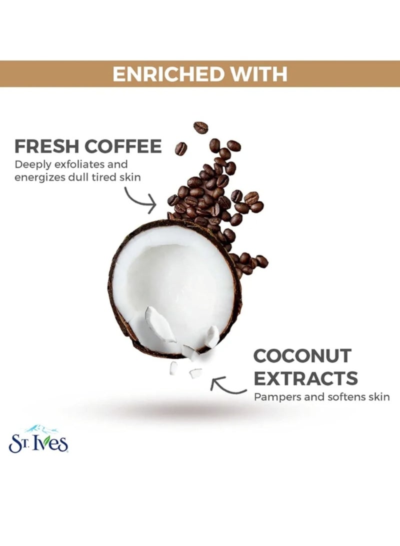 ST. Ives Face scrub for acne control, with coconut and coffee, reduces pores, prevents acne and blemishes, 100% natural scrubs, 6 ounces, 170 grams. - Image 5