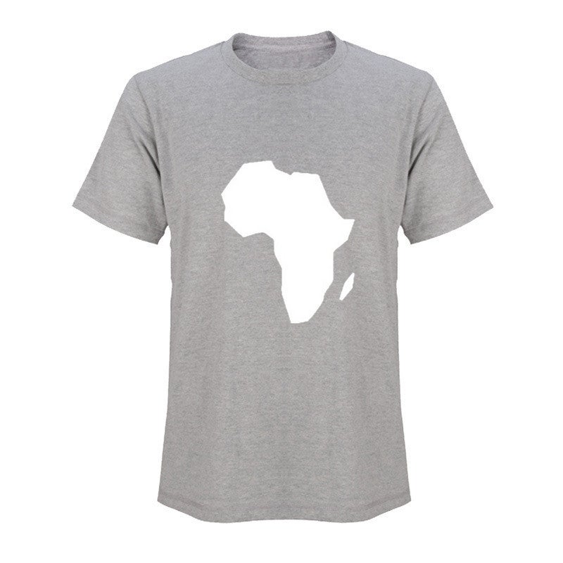 T-Shirt Fashion Leisure Map Pattern Supply Dunhuang Wish Best Selling - Image 1