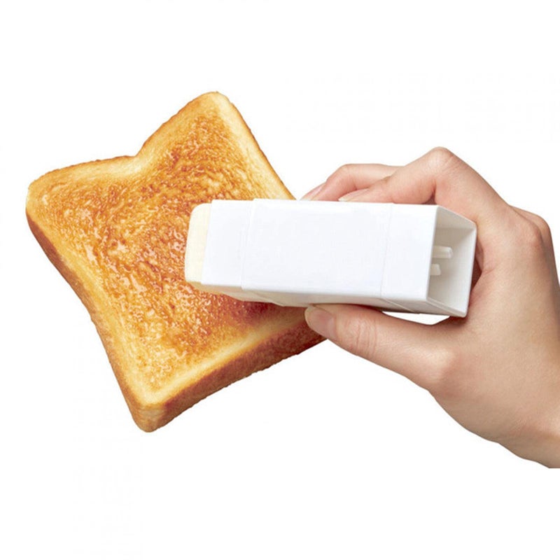 Calidaka Butter Spreader DispenserButter Stick Holder Spreader Rotating Butter Dish Dispenser with LidButter Evenly On Pancakes Waffles Bagels and Toast Dispenser Ensures Freshness